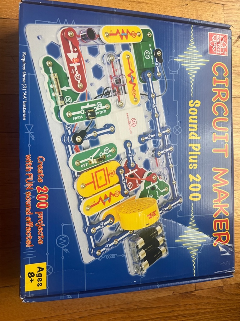 Circuit Maker Sound Plus 200 Kids Electronics Kit - Blue/Multicolor